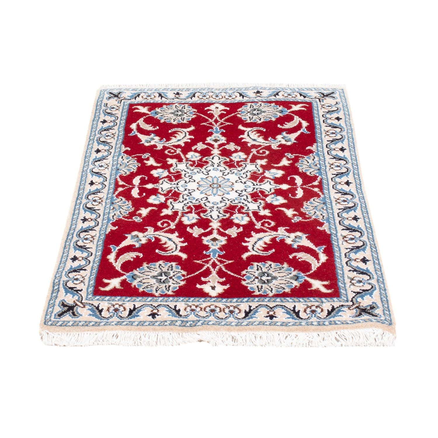 Perserteppich - Nain - 94 x 60 cm - rot