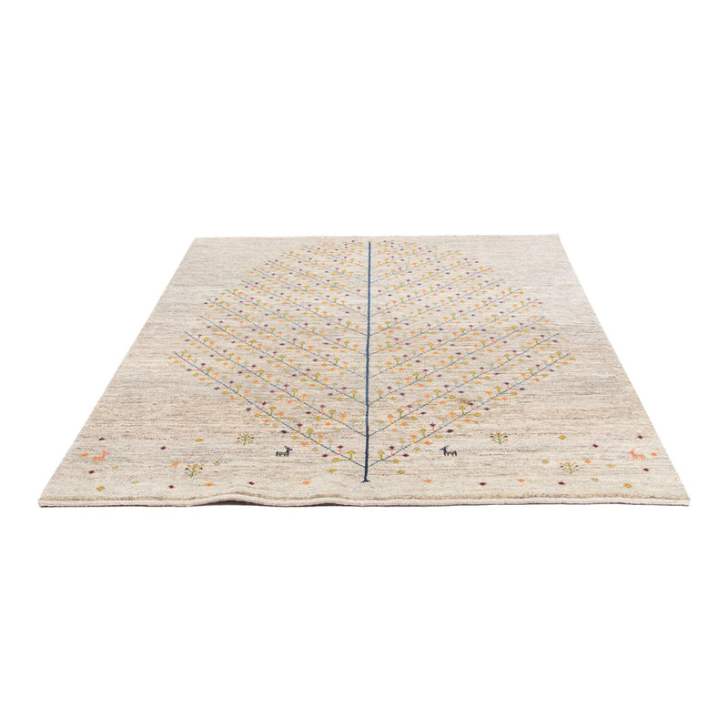 Gabbeh Teppich - Perser - 200 x 151 cm - dunkelbeige