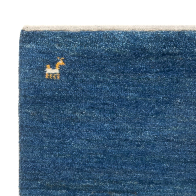 Gabbeh Teppich - Perser - 140 x 72 cm - seeblau