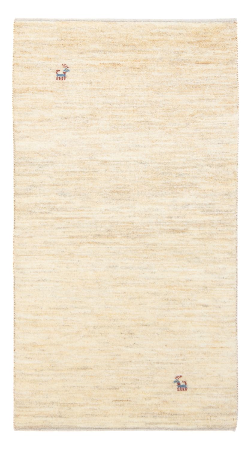 Gabbeh Teppich - Perser - 139 x 71 cm - hellbeige