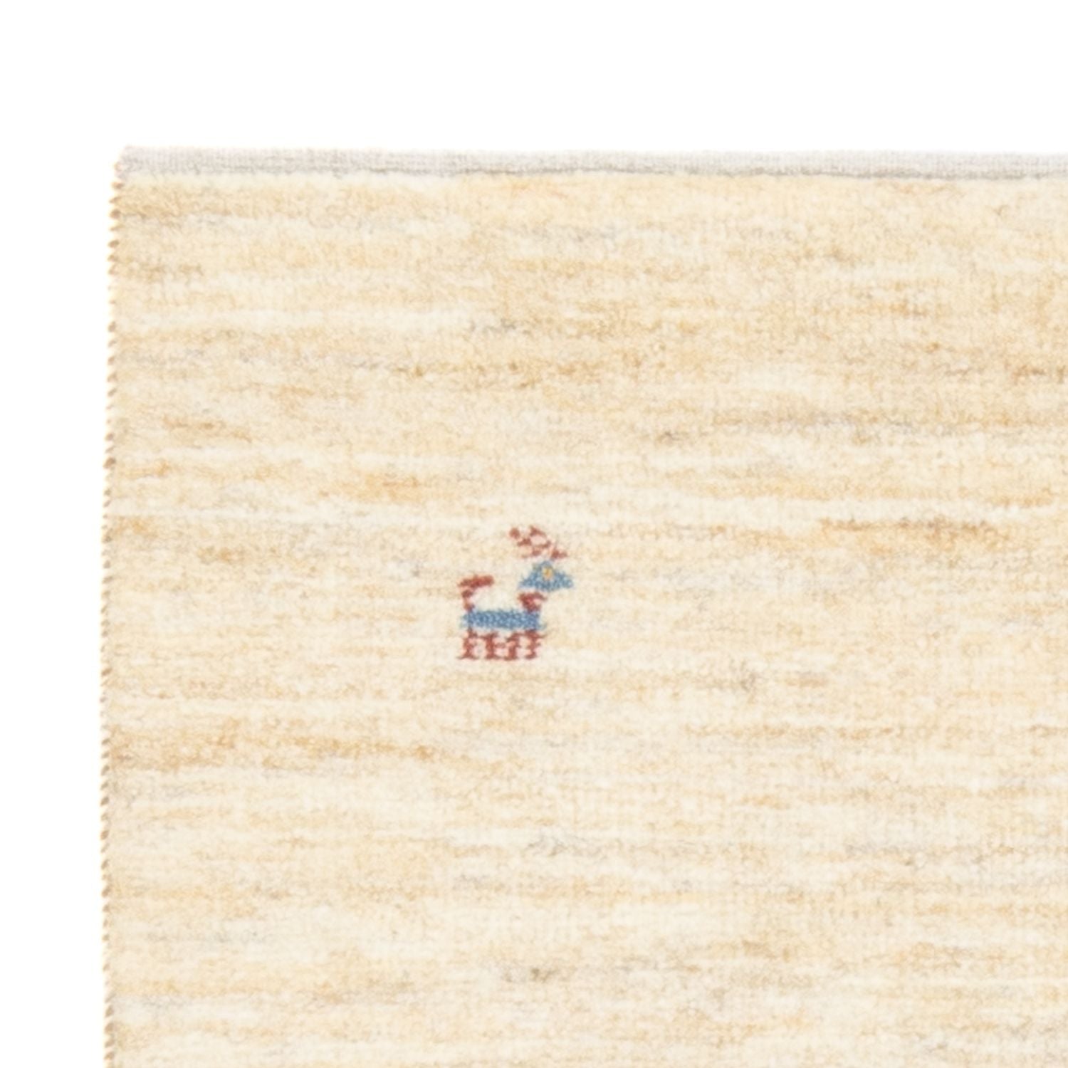 Gabbeh Teppich - Perser - 139 x 71 cm - hellbeige