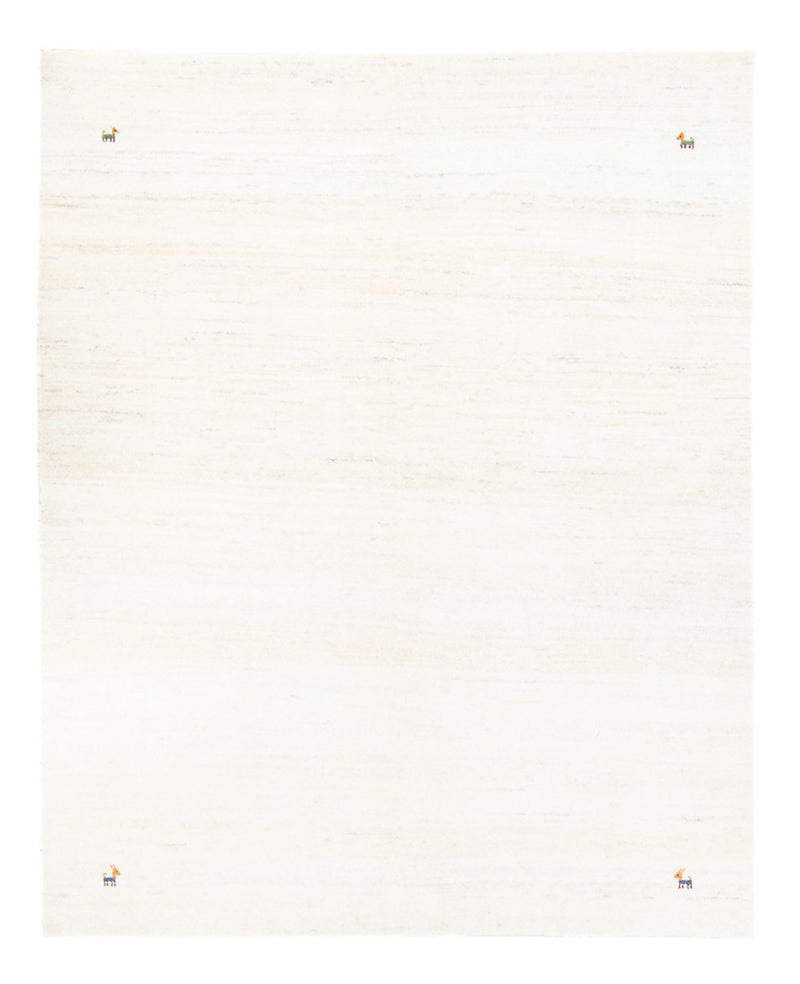 Gabbeh Teppich - Perser - 193 x 153 cm - weiß