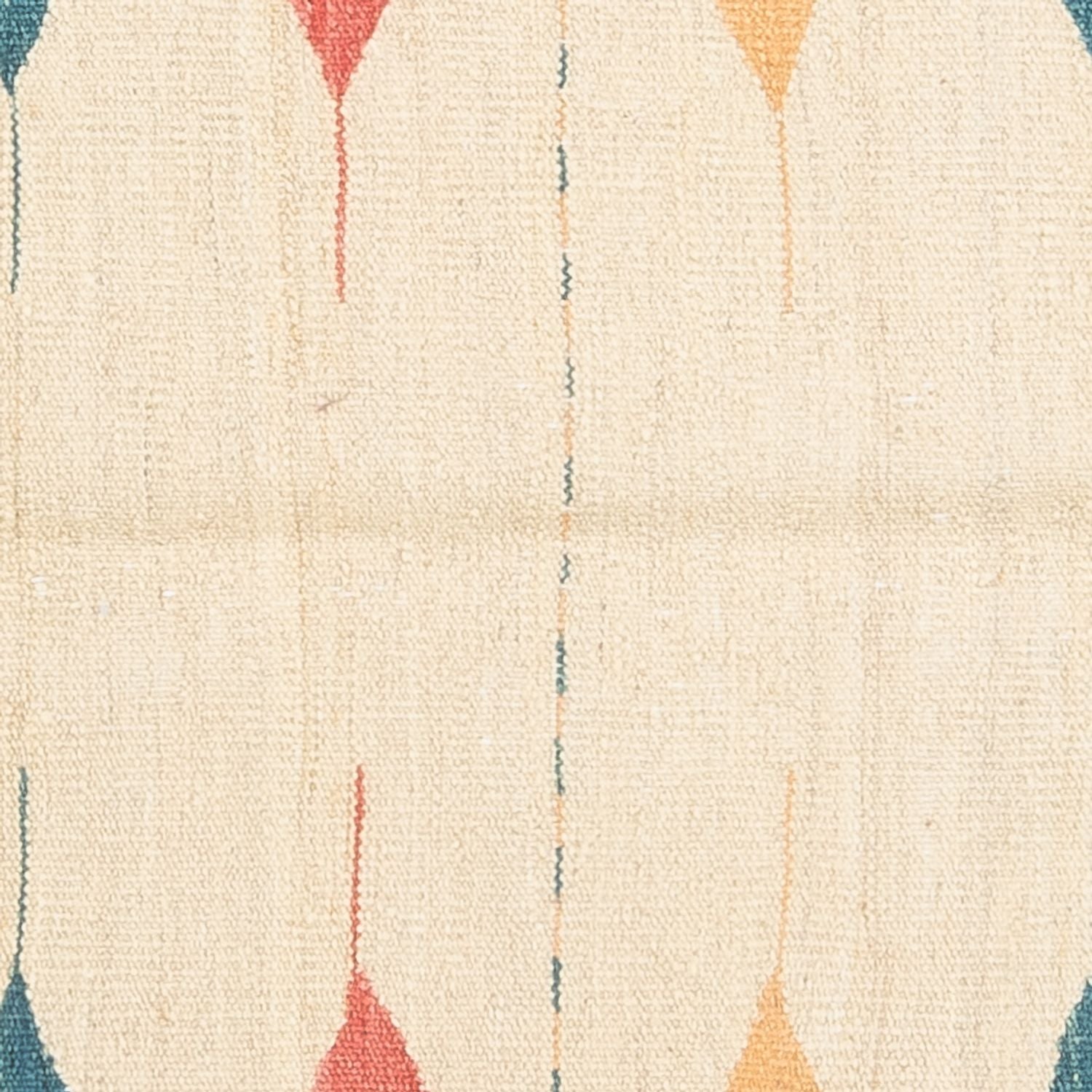 Kelim Teppich - Oriental quadratisch  - 129 x 125 cm - minzgrün