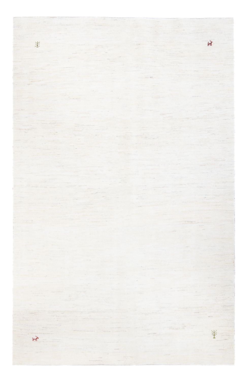 Gabbeh Teppich - Perser - 253 x 171 cm - weiß
