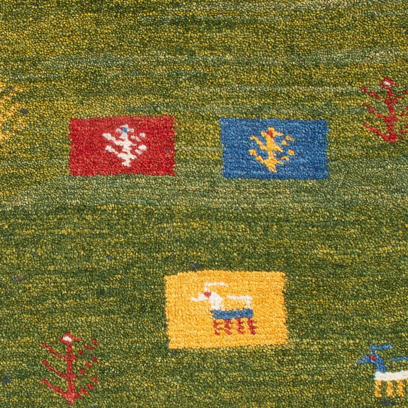 Gabbeh Teppich - Perser - 85 x 55 cm - mehrfarbig