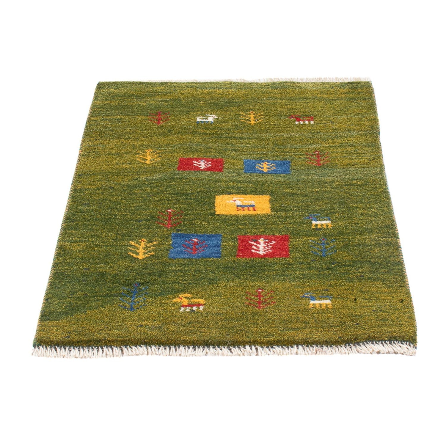 Gabbeh Teppich - Perser - 85 x 55 cm - mehrfarbig