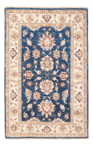Ziegler Teppich - 128 x 78 cm - blau