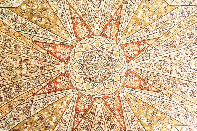 Seidenteppich - Kaschmir Seide 270 x 185 cm Teppich Wohnzimmer