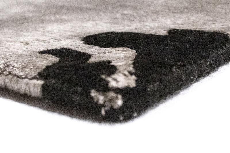 Designer Teppich 241 x 172 cm - schwarz