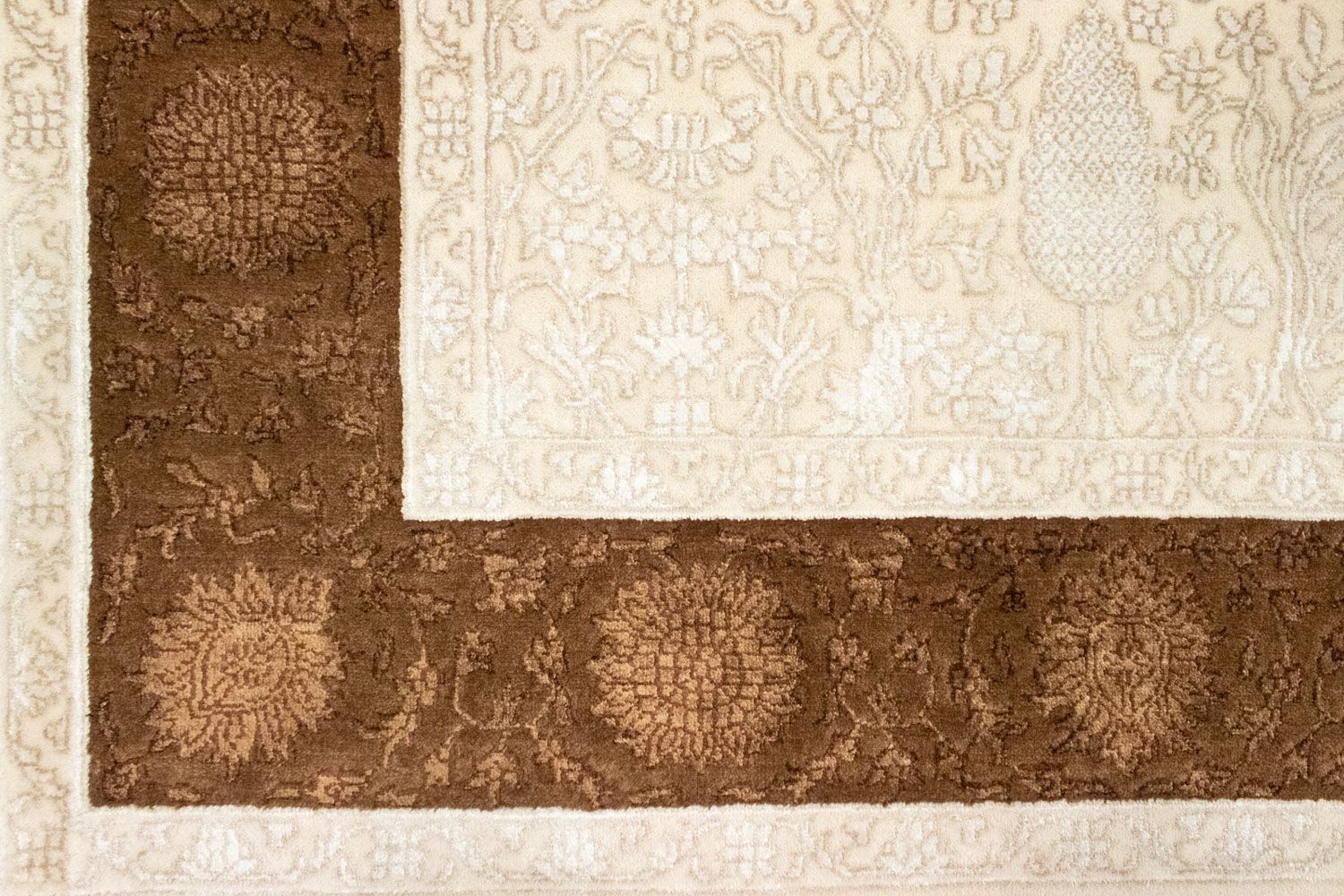 Designer Teppich 240 x 173 cm - beige