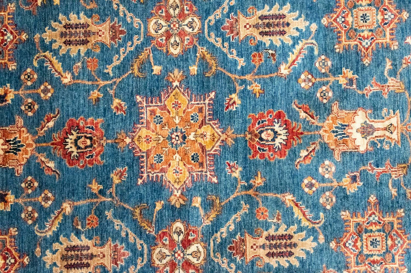 Ziegler Teppich 199 x 162 cm - hellblau