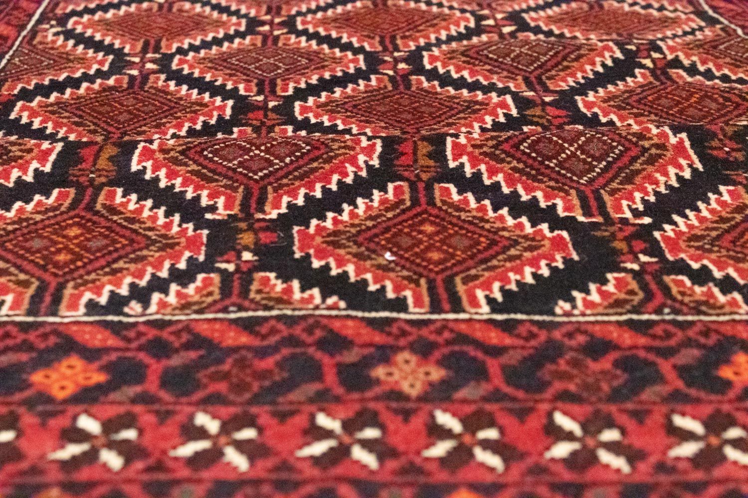 Belutsch Teppich 185 x 102 cm - rot