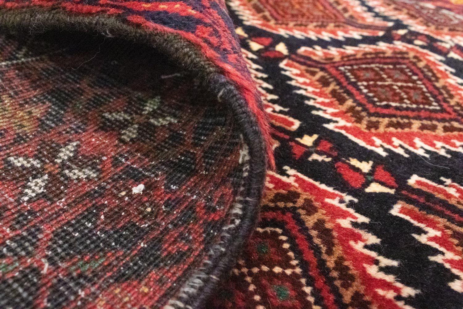 Belutsch Teppich 185 x 102 cm - rot