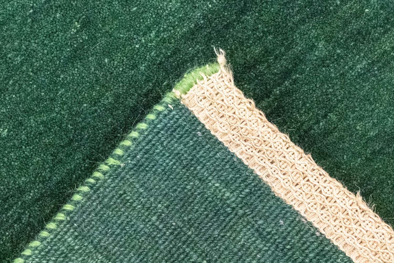 Gabbeh Teppich - Perser 152 x 106 cm - grün