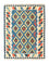 Kelim Teppich - Splash 205 x 156 cm - blau