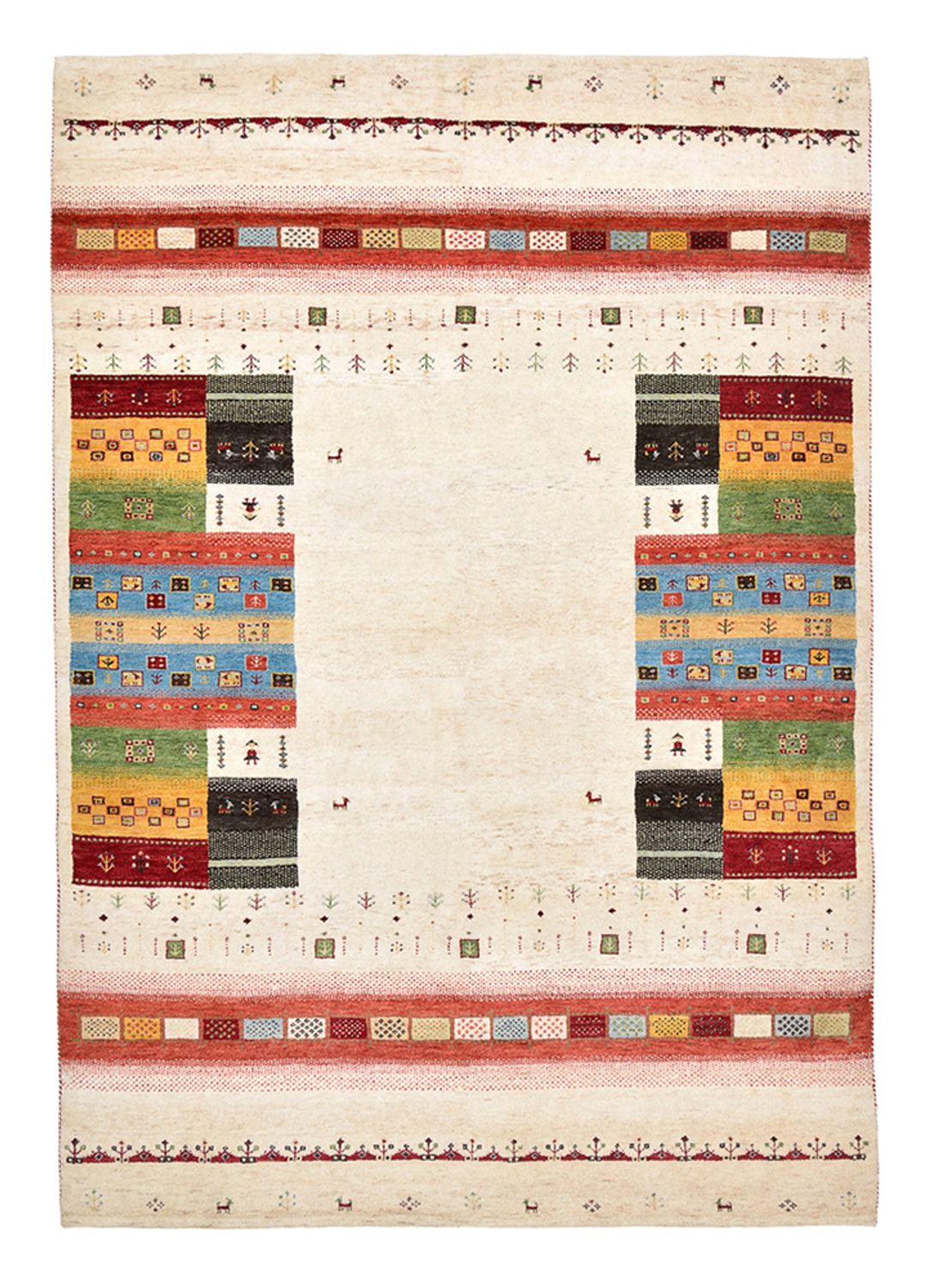 Gabbeh Teppich - Loribaft Indus - 240 x 171 cm - mehrfarbig