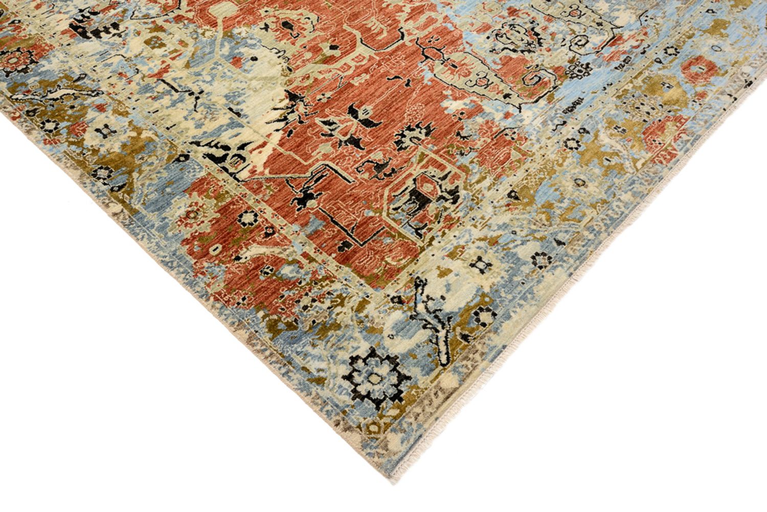 Designer Teppich - 303 x 245 cm - mehrfarbig