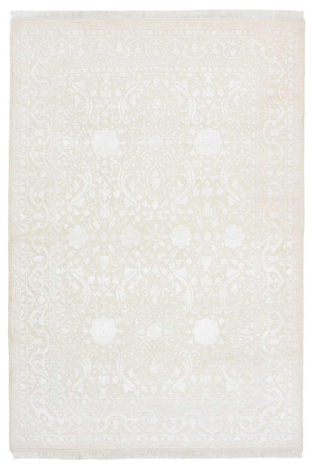 Designer Teppich - 242 x 170 cm - weiß