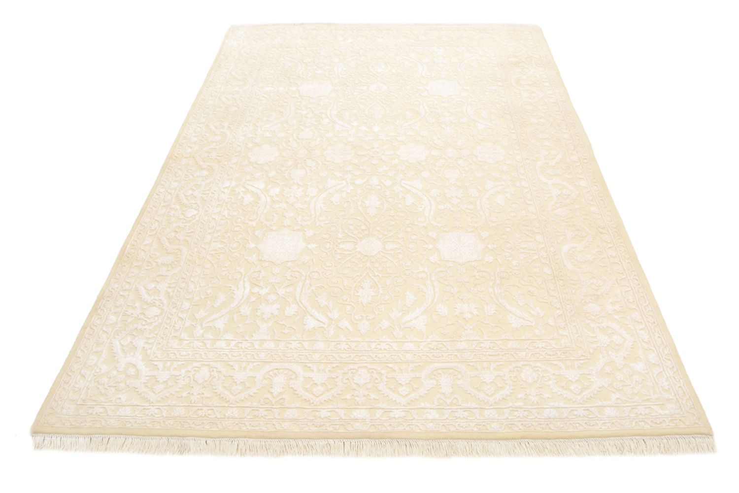 Designer Teppich - 242 x 170 cm - weiß