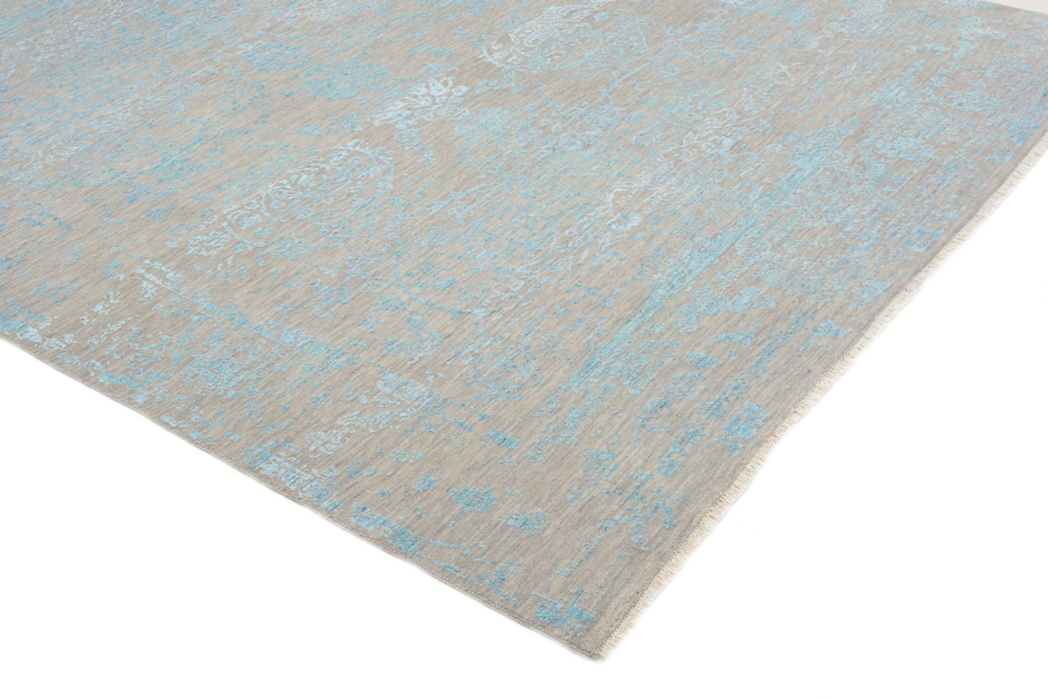 Designer Teppich - 401 x 307 cm - hellblau