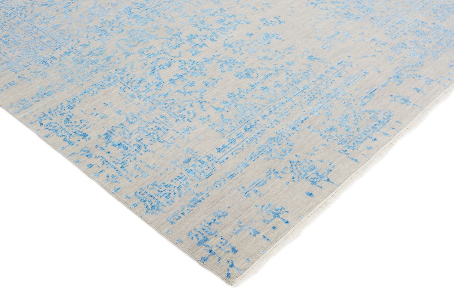 Designer Teppich - 289 x 274 cm - hellblau