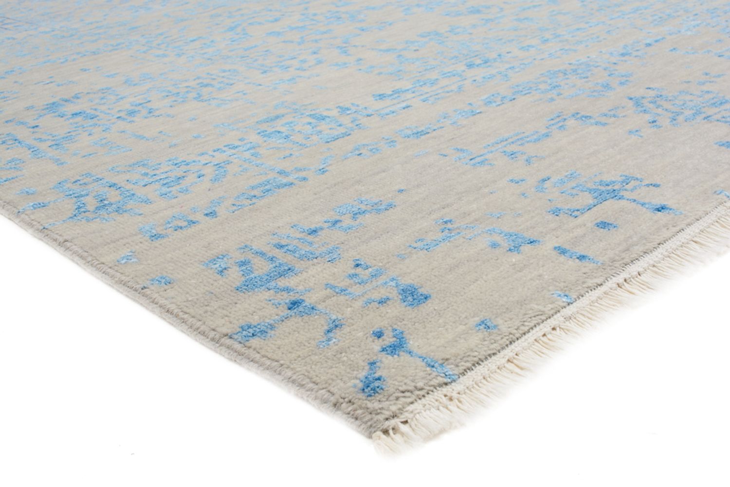 Designer Teppich - 289 x 274 cm - hellblau