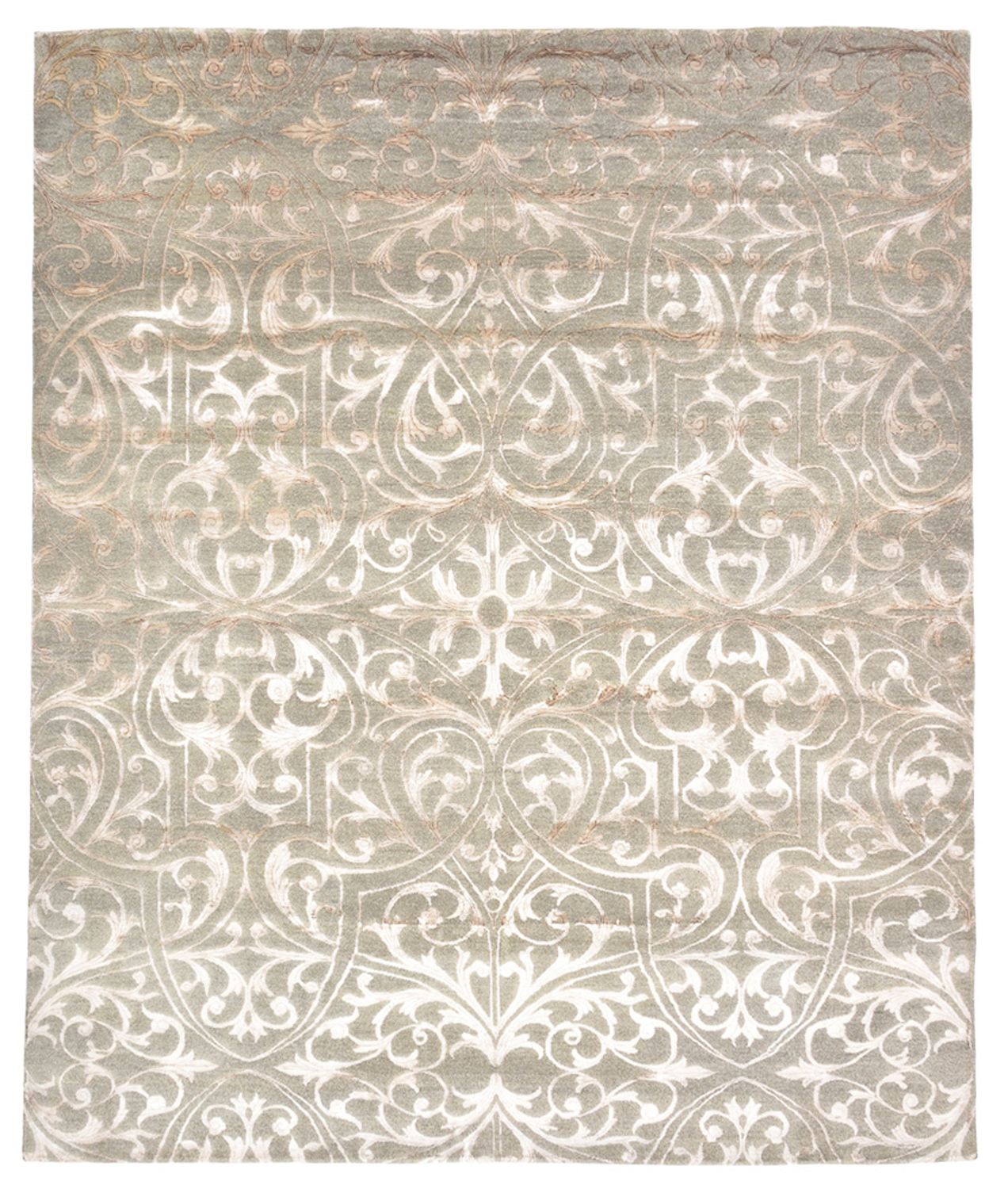 Designer Teppich - 288 x 242 cm - hellgrau