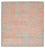 Designer Teppich quadratisch  - 257 x 249 cm - orange
