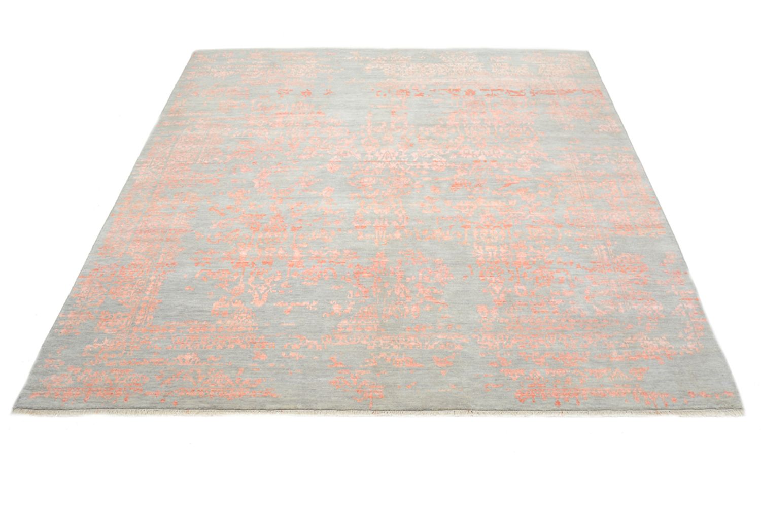 Designer Teppich quadratisch  - 257 x 249 cm - orange