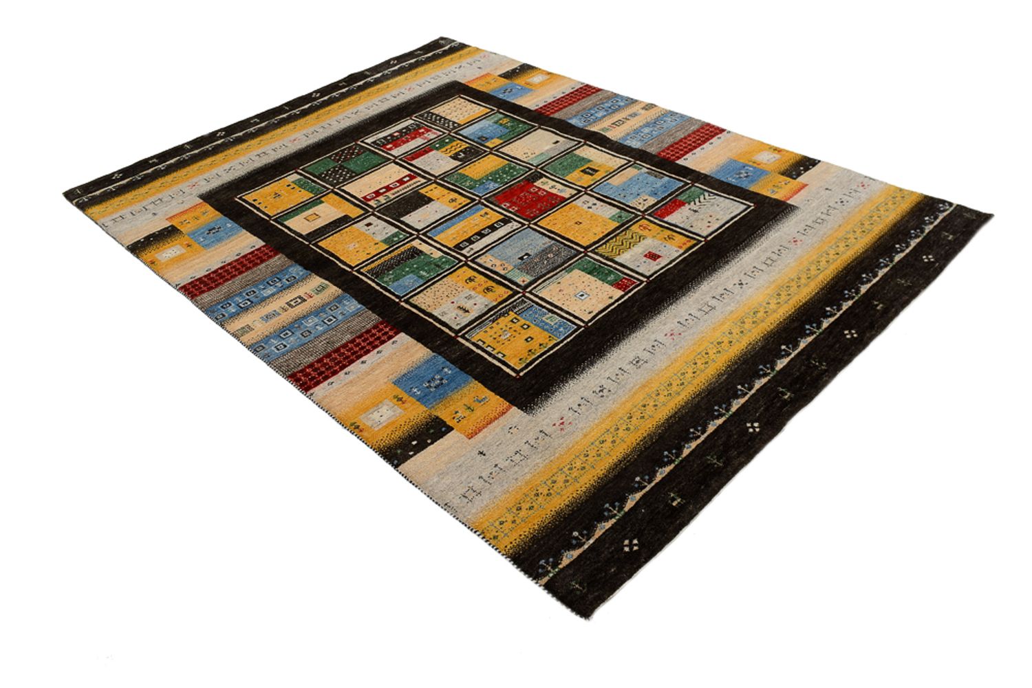 Gabbeh Teppich - Loribaft Indus - 239 x 173 cm - mehrfarbig