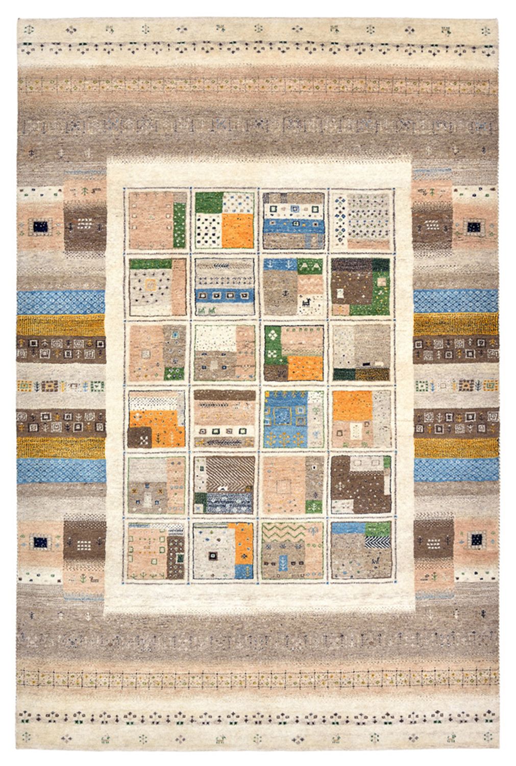 Gabbeh Teppich - Loribaft Indus - 248 x 166 cm - mehrfarbig