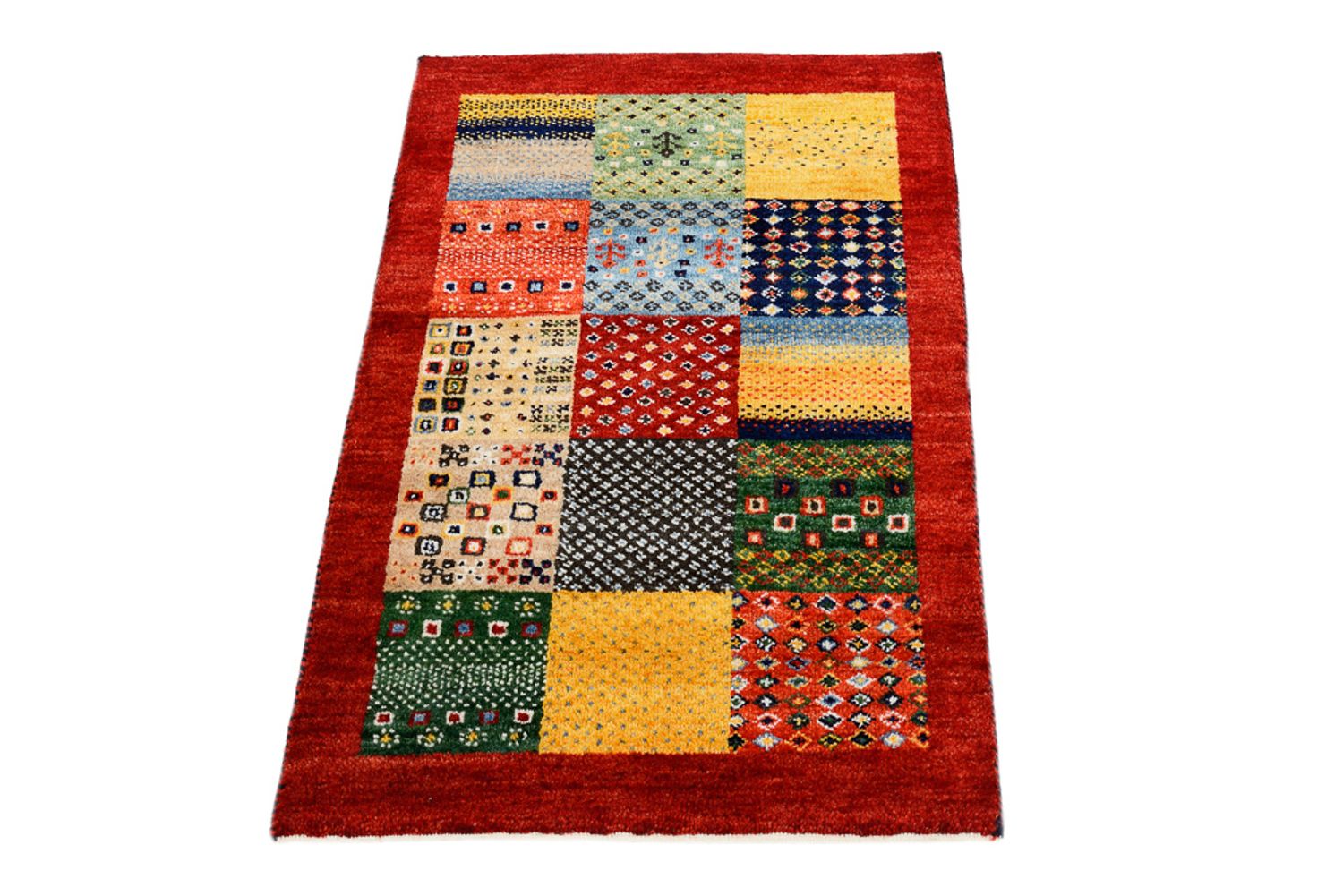 Gabbeh Teppich - Loribaft Indus - 89 x 64 cm - mehrfarbig