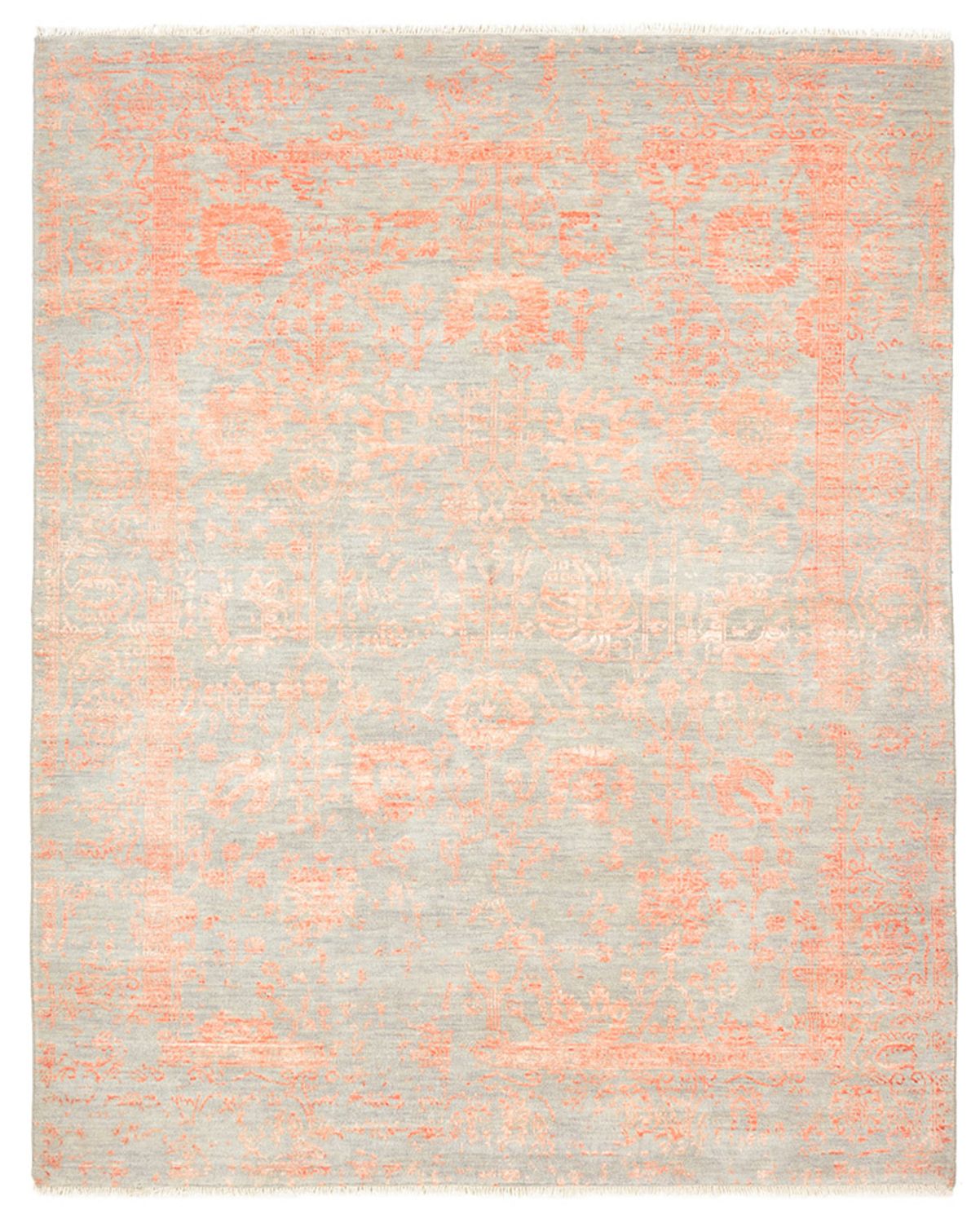 Designer Teppich - 189 x 152 cm - grau
