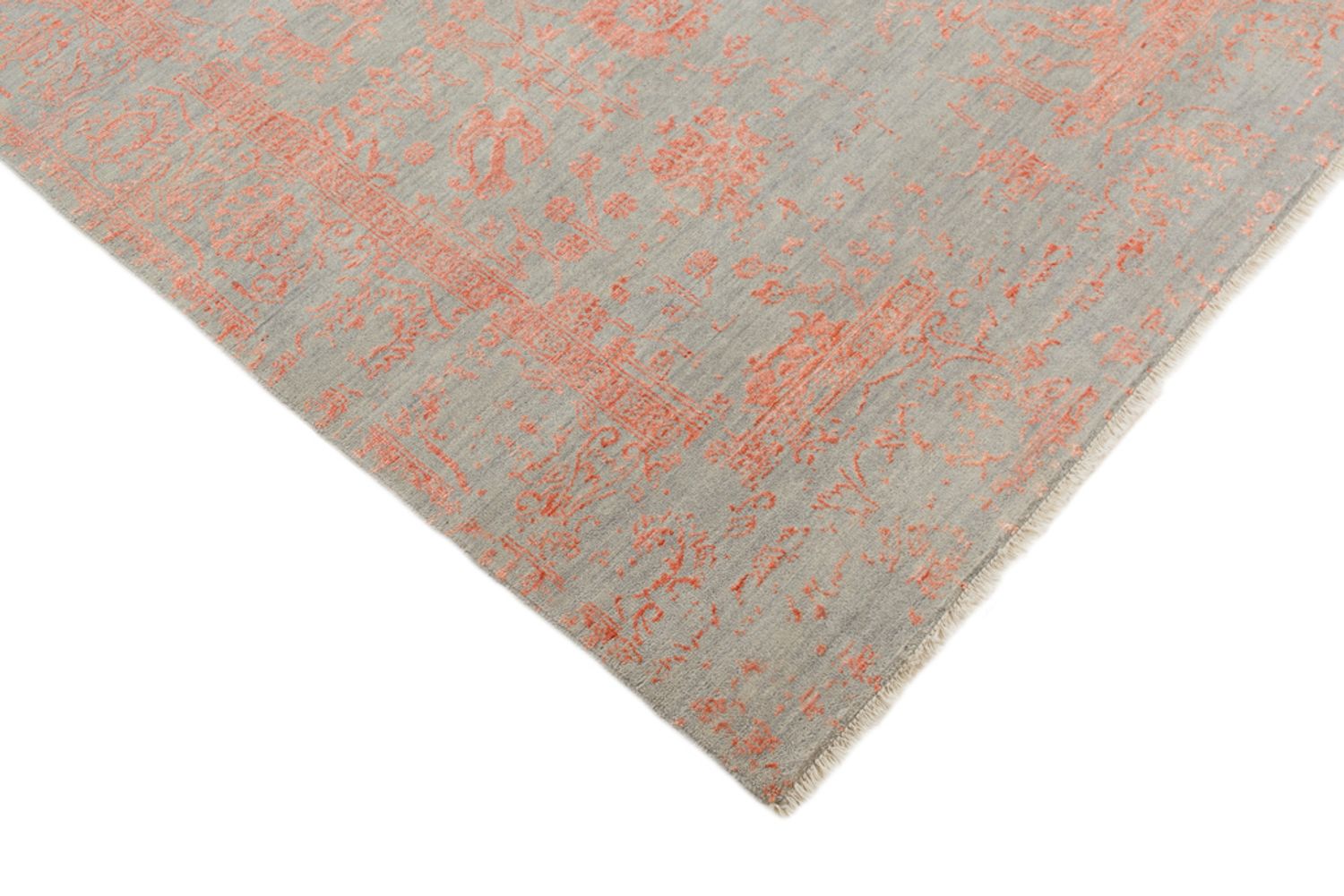 Designer Teppich - 189 x 152 cm - grau