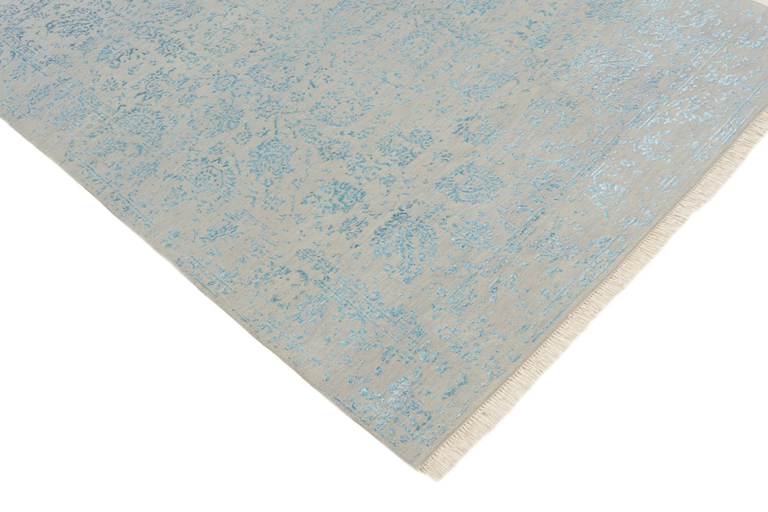 Designer Teppich - 181 x 122 cm - hellgrau