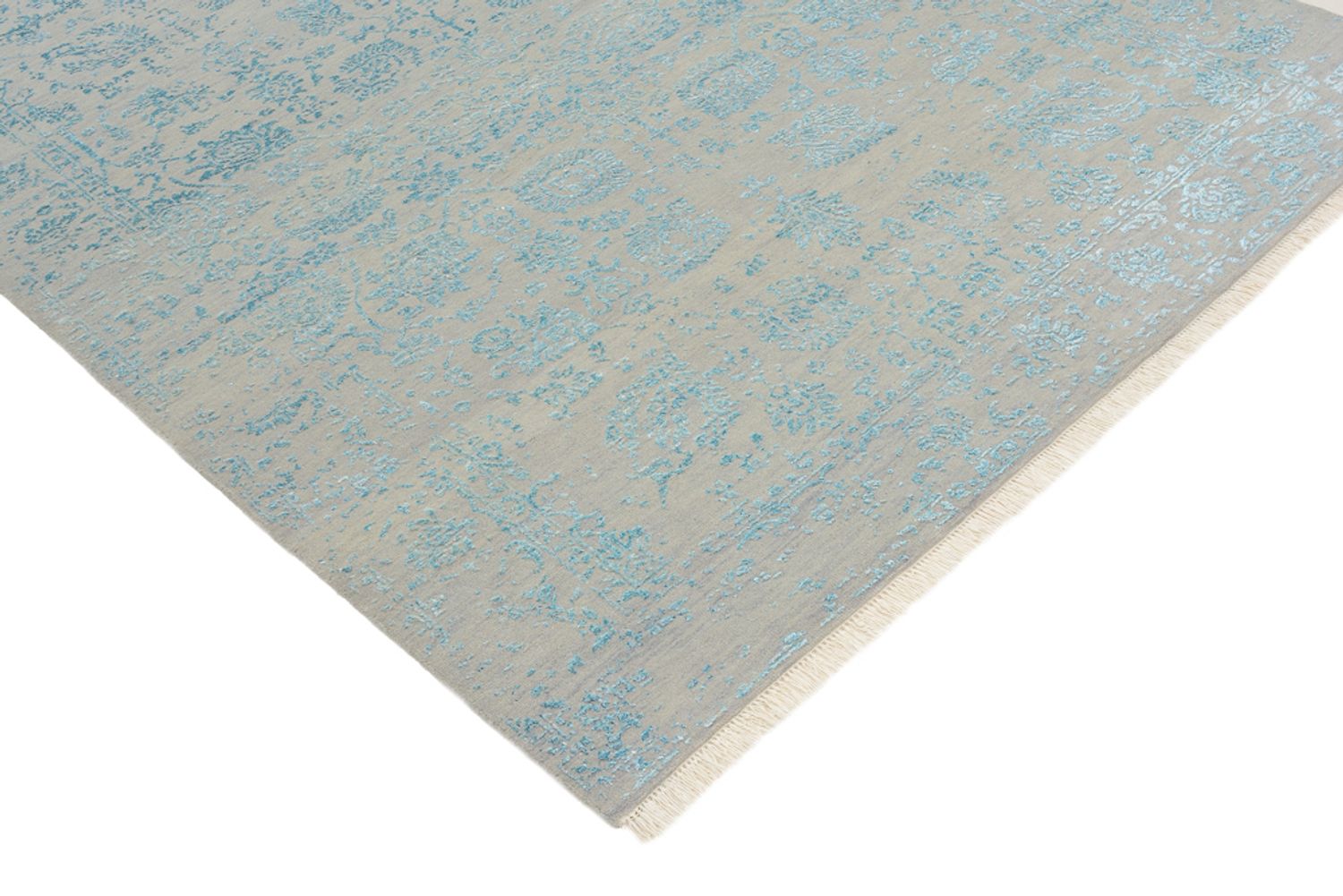 Designer Teppich - 194 x 149 cm - hellgrau