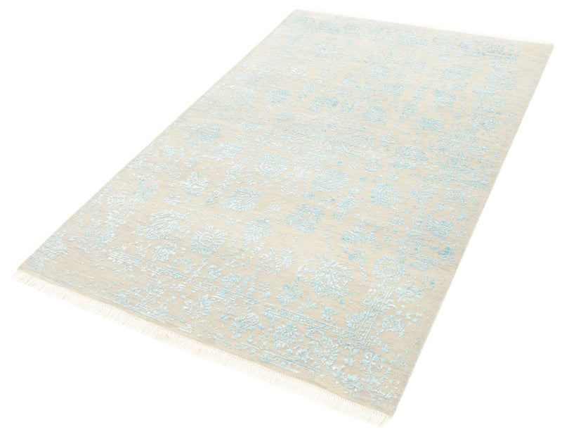 Designer Teppich - 177 x 124 cm - hellgrau