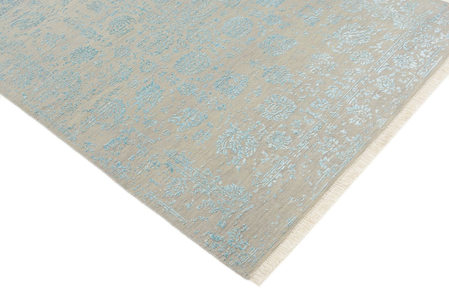 Designer Teppich - 177 x 124 cm - hellgrau