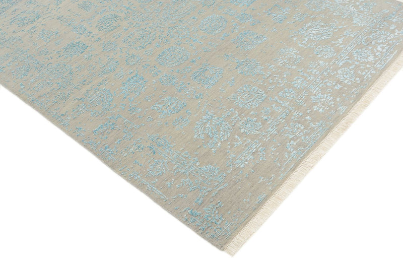 Designer Teppich - 177 x 124 cm - hellgrau