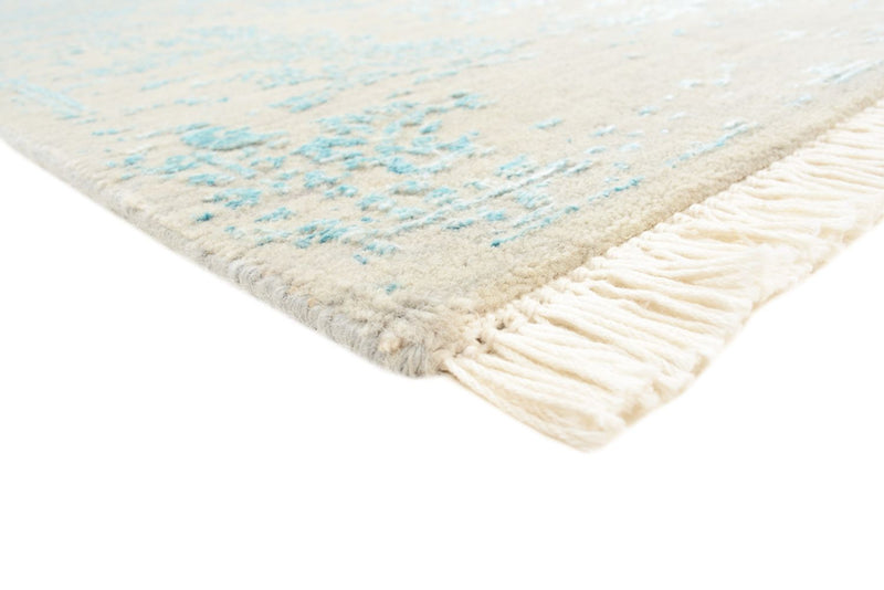 Designer Teppich - 177 x 124 cm - hellgrau