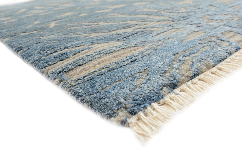 Designer Teppich - 240 x 173 cm - seeblau