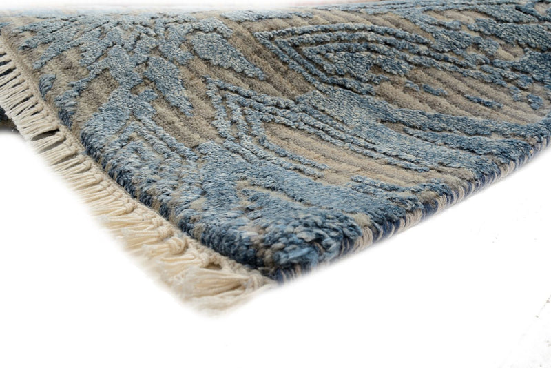 Designer Teppich - 240 x 173 cm - seeblau