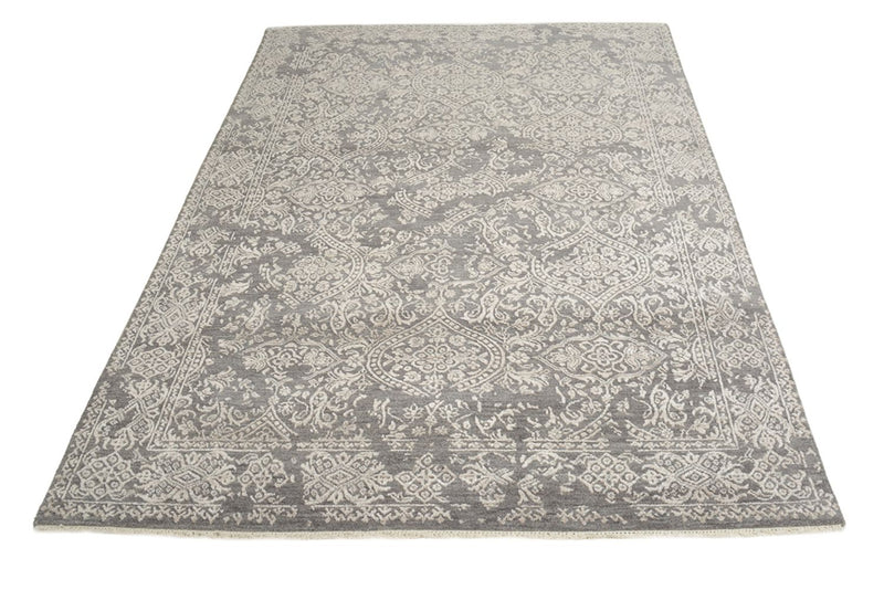 Designer Teppich - 215 x 152 cm - hellgrau
