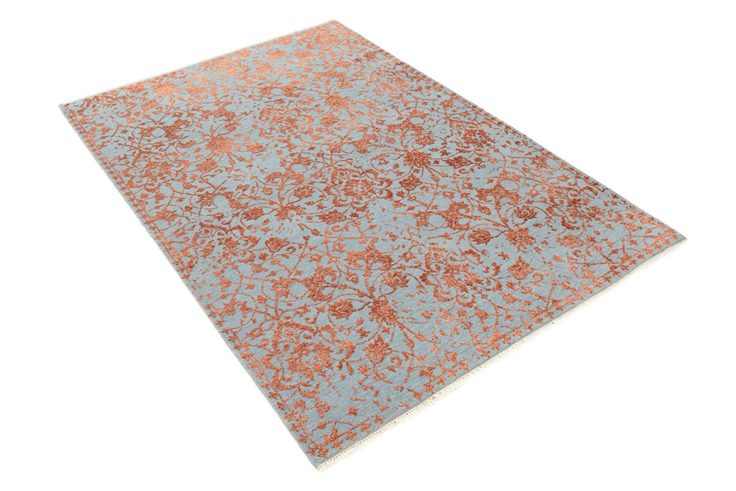 Designer Teppich - 184 x 126 cm - orange