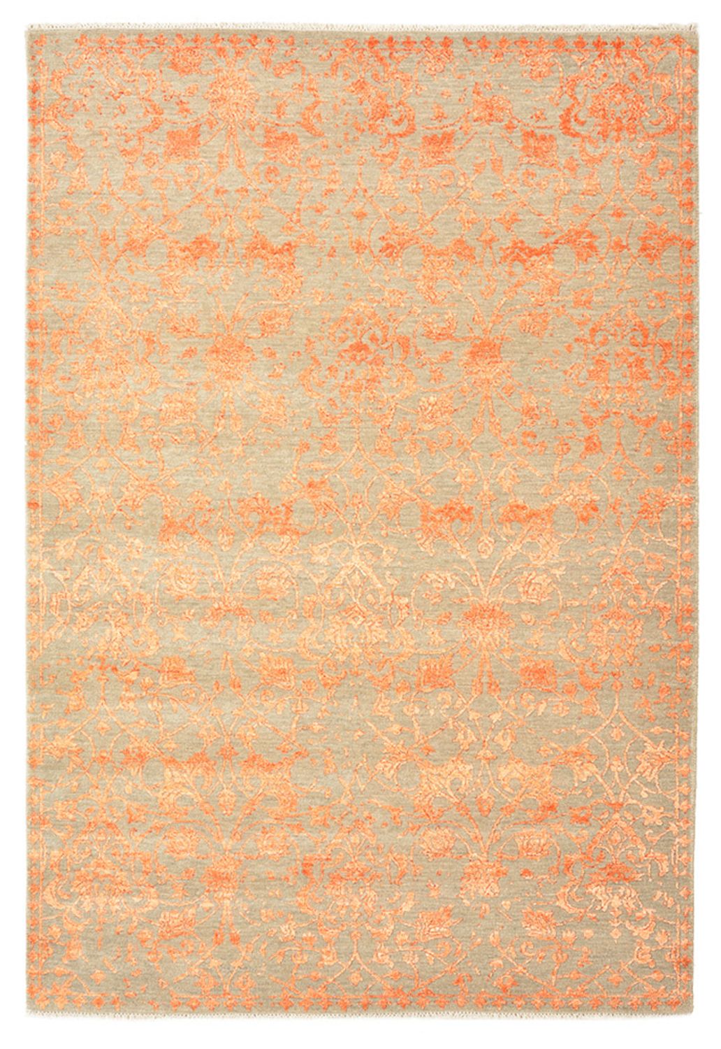 Designer Teppich - 186 x 128 cm - orange