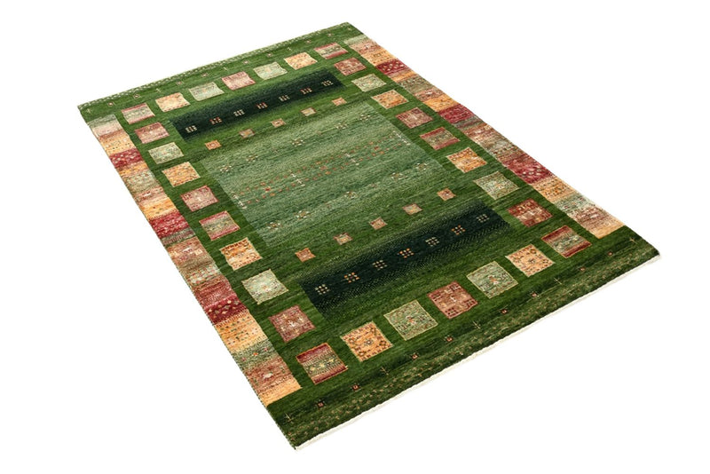 Gabbeh Teppich - Loribaft Indus - 154 x 105 cm - grün