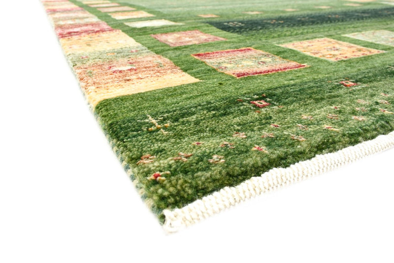 Gabbeh Teppich - Loribaft Indus - 154 x 105 cm - grün