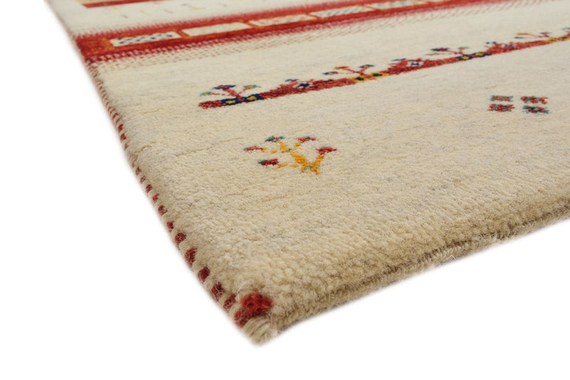 Gabbeh Teppich - Loribaft Indus - 308 x 246 cm - hellbeige
