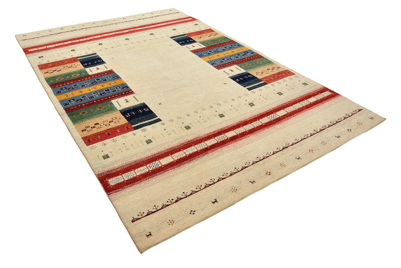 Gabbeh Teppich - Loribaft Indus - 303 x 205 cm - hellbeige