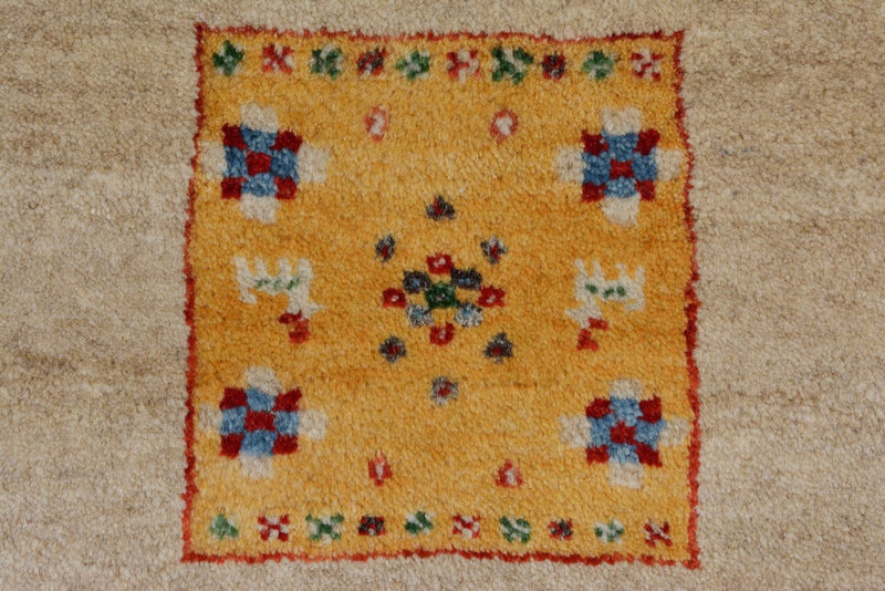 Gabbeh Teppich - Loribaft Indus quadratisch  - 256 x 250 cm - hellbeige